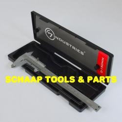 Schuifmaat 150mm RVS analoog in cassette | 03650.0150